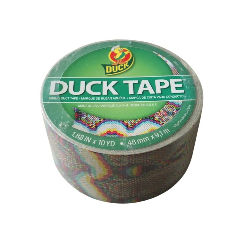 NEW Duck Brand Snakeskin Chevron Multicolor Duct Tape Crafting 10yd NEW